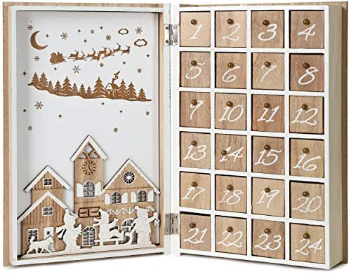 BRUBAKER Adventskalender aus Holz von BRUBAKER