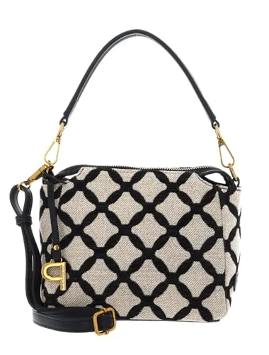 Circulus Schultertasche 22 cm (cafe-kombi) - Umhängetasche mit modernem Rautenmuster, praktischem Reißverschluss und flexibler Trageweise – ideal für Alltag und besondere Anlässe.