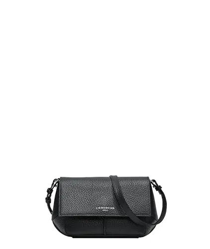 Liebeskind Berlin Women's Lilly Heavy Pebble S Black Crossbody - Umhängetaschen mit hochwertigem Rindsleder, abnehmbaren Schulterriemen und vielseitig einsetzbar als Clutch oder Umhängetasche.