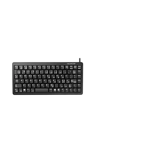 Cherry G84-4100 Compact Kabelgebundene Tastatur - Notebook Tastaturen, ideal für professionelles Arbeiten ohne Nummernblock, kabelgebunden und mit pan nordic Layout für optimale Ergonomie.