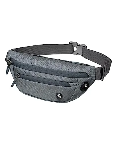 WATERFLY Bauchtasche Gürteltasche Sport Klein: Sportlich Unisex Hüfttasche Stylisch Leicht Hipbag für Outdoor Reise Wandern Travel Herren Damen