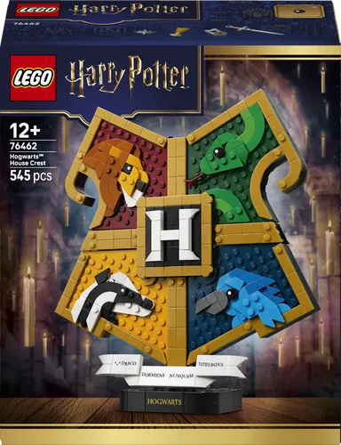 LEGO® Harry Potter 76462 - Hogwarts Hauswappen - Vollständiges Set mit 545 Teilen für Fans ab 12 Jahren. Baue das ikonische Hauswappen von Hogwarts und tauche ein in die magische Welt von Harry Potter!