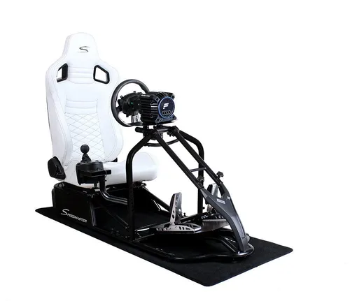 Speedmaster Simulator Cockpit Pro Sim Racing Cockpit Racing Wheel Stand SCHWARZ Gaming-Controller (Kompatibel mit allen gängigen Lenkrädern und Pedalen)