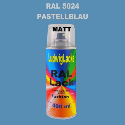 Ral Spraydose MATT 5024 Pastellblau 400ml  Buntlack Decolack Lackspray Lack