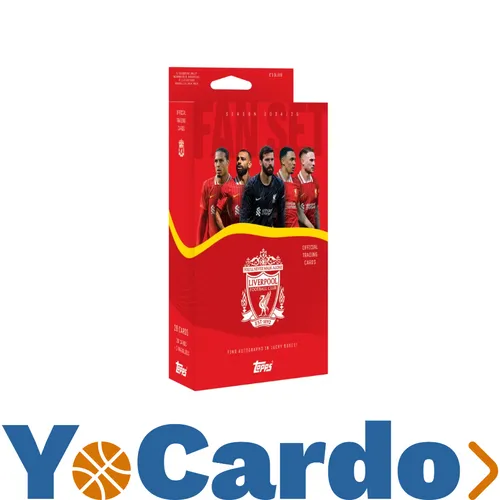 Topps - Liverpool Fan Set 24/25 - Liverpool FC Merchandise mit 28 Spieler-Karten, inklusive legendärer Autogramme und exklusiven Parallels. Ein Muss für jeden Fan der Reds!