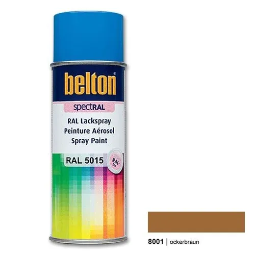  Belton Ral Spray 8001 ockerbraun 400 ml Sprühdose hochglanz 13,63€/L