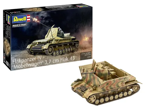 Revell Flakpanzer IV Möbelwagen 3,7 cm Flak 43 in 1:72 Revell 03363 Bausatz