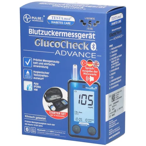 Testamed Glucocheck Advance Bz Mg Starterset Bt