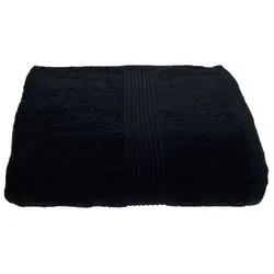 Julie Julsen Handtücher 1-Handtücher-Schwarz-Badetuch 100 x 150 cm, Baumwolle (1-St) schwarz 100 cm x 150 cm