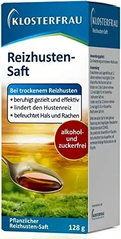 KLOSTERFRAU Reizhusten Saft 128 g - KLOSTERFRAU Reizhusten Saft - Unterstützt die Linderung von Husten mit bewährter Rezeptur für wohltuenden Komfort.