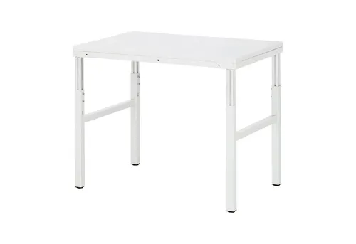 Basis-Arbeitstisch Melamin 1000x700mm - Höhenverstellbar - Vielseitiger Arbeitstisch mit stabiler melaminharzbeschichteter Arbeitsplatte und robustem Profilstahlgestell. Höhenverstellbar von 650 bis 1000 mm, ideal für Werkstätten und Heimwerkerprojekte.