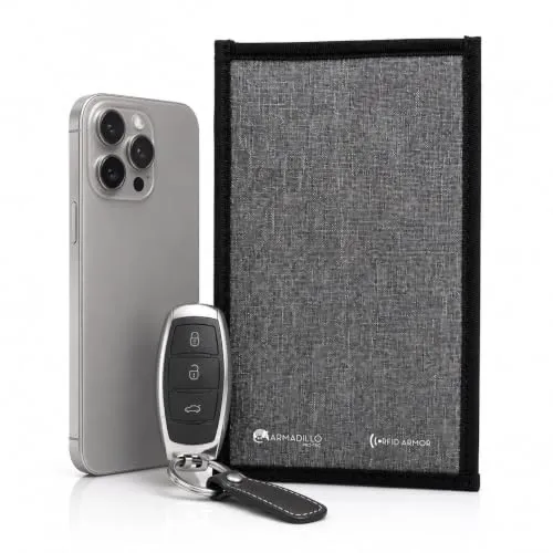 Faraday Bag Handy & Autoschlüssel, RFID Signalblocker Keyless Go Schutz | Anti-Tracking Handytasche & Anti-Hacking Schlüsseletui – Abschirmung Schutzhülle gegen Diebstahl & Datenklau