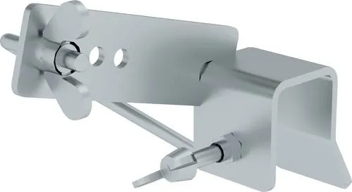 MUNK Günzburger Steigtechnik 19114 Halter - Sonstiges, sichert die angelehnte Leiter zuverlässig und bietet festen Halt beim Überstieg auf das Dach.