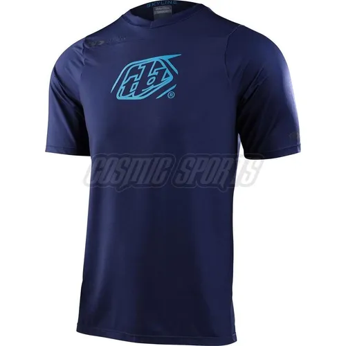 Troy Lee Designs Skyline SS Jersey, Iconic, navy, Größe M - Hochwertiges Fahrradtrikot aus atmungsaktivem Material, ideal für sportliche Aktivitäten. Stylisches Design und optimaler Tragekomfort für Radsport-Enthusiasten.