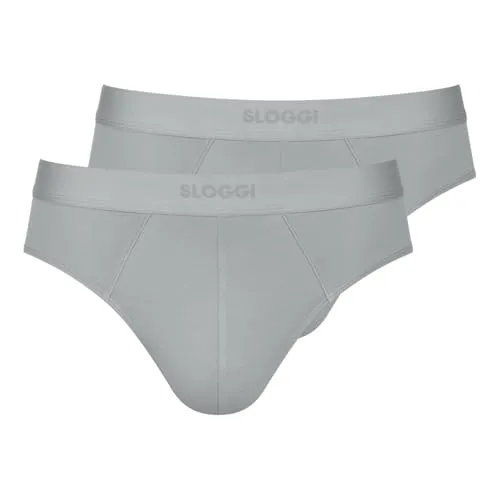 Sloggi Men Ever Ease Brief 2P Silver Grey in silber von sloggi