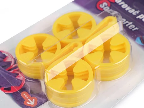 Schnoschi Basicsocken 10 Stk Sockenclips Sockenklammern Wäscheklammern Sockensortierer (10 Stück)