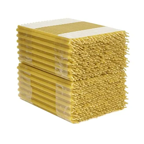 NKlaus Bienenwachs Altarkerzen - Dünne Kirchenkerzen für Rituale - Premium Bienenwachs-Spitzkerzen, ruß- und tropffrei, ideal für religiöse Zeremonien und besondere Anlässe. Nachhaltig und umweltfreundlich für eine beruhigende Atmosphäre.