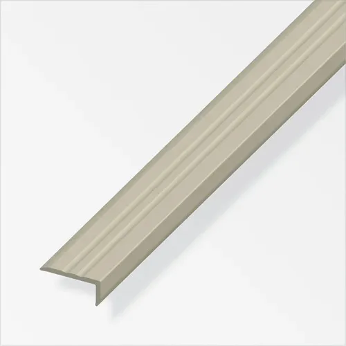 alfer Abschlussprofil 1 m, 25 x 10 mm PVC (Kunststoff) glatt braunbeige