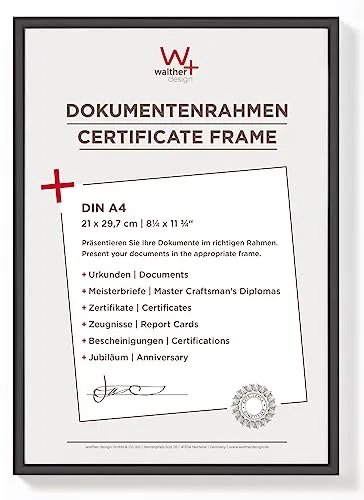 Walther KV130B New Lifestyle Kunststoffrahmen im Format 21 x 30 schwarz