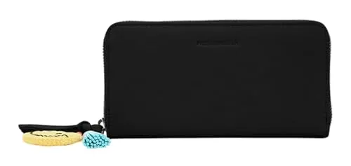 FREDsBRUDER Take A Smile Ziparound Wallet Black in schwarz von FREDsBRUDER