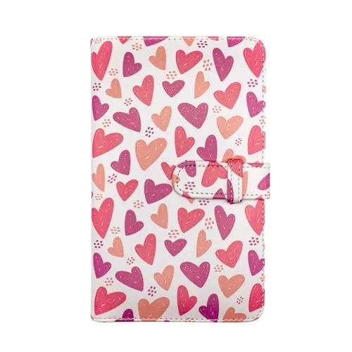 Album für Fotos kompatibel mit Instax Mini verschließbar mit Riemen (Hearts 2)