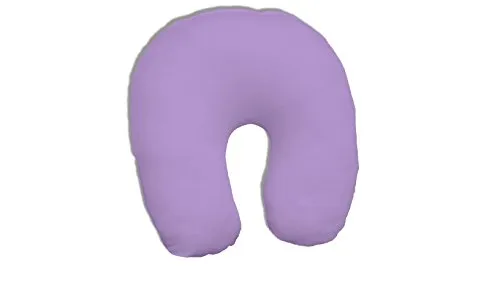 Dukal | Bezug für Nackenhörnchen | 45 x 12 cm | aus hochwertigem DOPPEL-Jersey | 100% Baumwolle | Farbe: Flieder