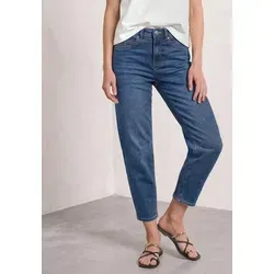 Street One High Waist Barrel Leg Jeans in blau von Street One