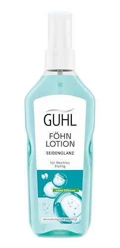 GUHL Föhnlotion Seidenglanz 150 ml - Hitzeschutz für das Haar mit veganer Rezeptur, sorgt für sanften Glanz und antistatischen Halt – ideal für volumenschwaches Haar.