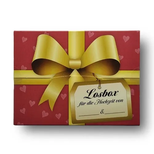 Losbox für die Hochzeit