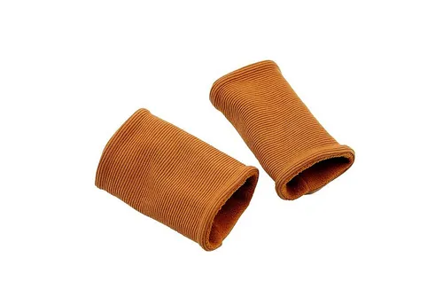 Britta Meier Armstulpen Pulswärmer, Handgelenkwärmer aus Ripp-Jersey und Baumwollfleece Pulswärmer, Gelenkwärmer