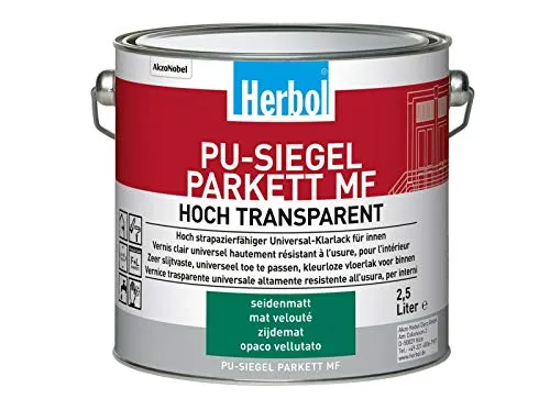 Herbol PU-Sigel Parkett MF Hoch Transparent Seidenmatt 2,5 L