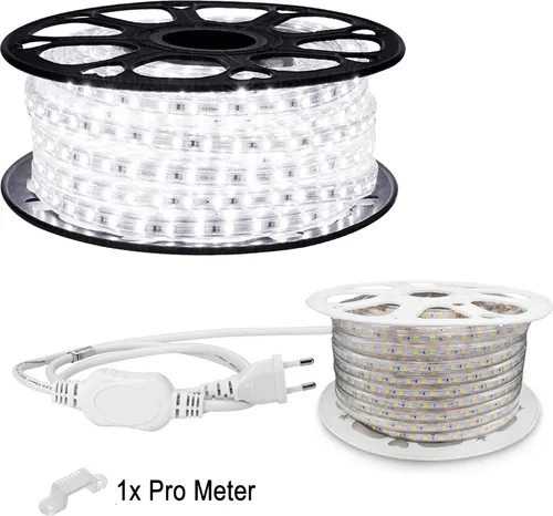 15m Kaltweiss LED Strip Streifen 60x 5050 SMD pro meter - IP65 für innen und Außen
