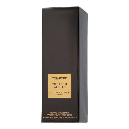 Tom Ford Tobacco Vanille All Over Body Spray 150ml - Deospray mit ikonischem Tabak-Vanille-Duft, der Eleganz und Wärme ausstrahlt – die perfekte Wahl für besondere Anlässe.