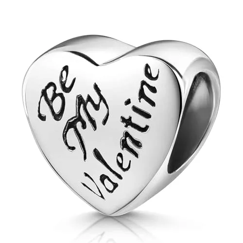 MATERIA by Matthias Wagner Beads Charms Silber 925 Herz - Damen Anhänger Valentinstag 442