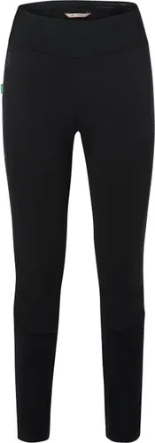 VAUDE Damen Women's Matera Warm Tights II Hose, Schwarz, 42 EU - Fahrradhosen für Damen mit winddichten und atmungsaktiven Zonen, sehr elastisch und ausgestattet mit komfortablem VAUDE Sitzpolster T-Pad, ideal für aktive Radfahrerinnen.
