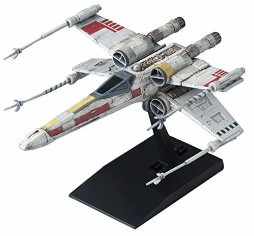Bandai Star X-Wing Starfighter - Modell Bausatz 002 - Figuren Bausatz für den legendären X-Wing Starfighter, ideal für Modellbau-Enthusiasten und Star Wars-Fans.