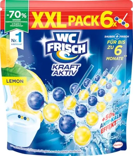 WC FRISCH Kraft Aktiv Duftspüler Lemon 6x50g