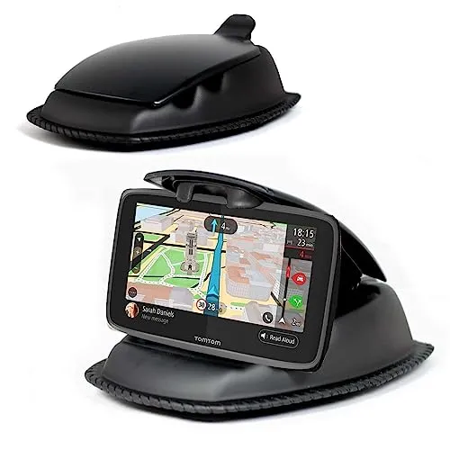 Navitech Schwarz Ultra Halt Armaturenbrett Montierung - Kompatibel Mit Dem Garmin DriveSmart 65 MT-S 6.95 Inch Sat NAV