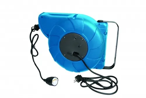 Automatische Kabeltrommel 230V 16 m HO5VV-F3G x 1,5 mm² Kabelaufroller