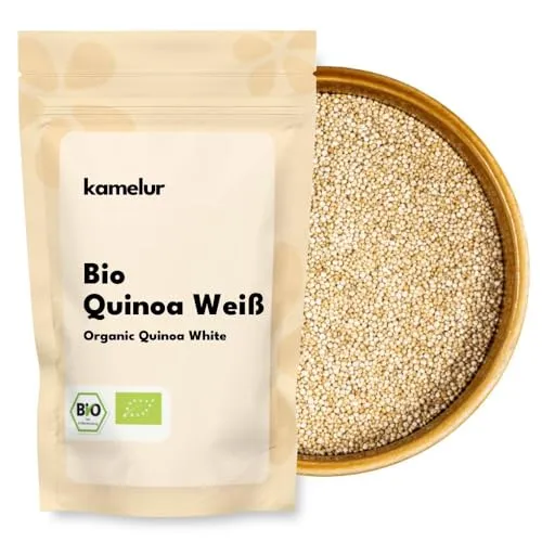 Kamelur Bio Quinoa Weiß (500g) Quinoa Bio als schmackhafter Getreide Ersatz