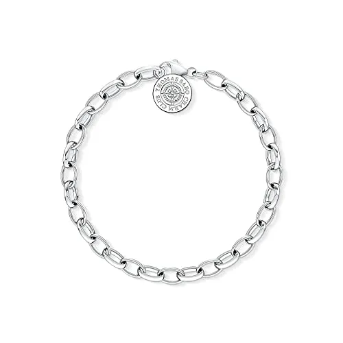 Thomas Sabo Damen Charm-Armband mit Diamant, 925 Sterling Silber - Elegantes Charm-Armband aus 925er Sterlingsilber, perfekt kombinierbar mit individuellen Charm-Anhängern. Ein ideales Geschenk für jeden Anlass!