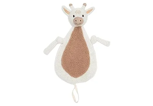 Jollein 031-594-67076 Schmusetuch Kuscheltuch Schnullertuch Giraffe weiß/beige (29x20 cm)