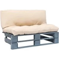 vidaXL Holz Palettensofa mit Kissen – Stilvolles Outdoor-Möbel - Entspannen Sie stilvoll mit unserem Holz Palettensofa, ideal für Garten und Terrasse. Langlebiges, witterungsbeständiges Design und bequeme, dicke Kissen sorgen für höchsten Komfort.