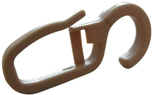 rewagi Gardinenhaken Faltenlegehaken, Gardinenhaken, Gardinengleiter, Gardinenzubehör, Gardinen, Vorhänge, Gardinenstangen, Seitenschals, Flächenvorhänge, (50-St., Öse Ø 10 mm natur), Verkaufseinheit: 25, 50, 100 Stück