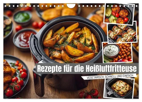 Mb Fotografie | Rezepte für die Heißluftfritteuse - Kalender mit 12 schnellen, vegetarischen Rezepten für die Heißluftfritteuse – ideal für gesundes Kochen und einfaches Zubereiten!