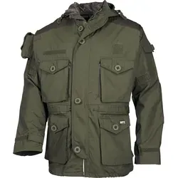 MFH Outdoorjacke mit Rip Stop, oliv grün M - Funktionsjacke aus strapazierfähigem Rip Stop Material, ideal für Outdoor-Aktivitäten und wetterfest.