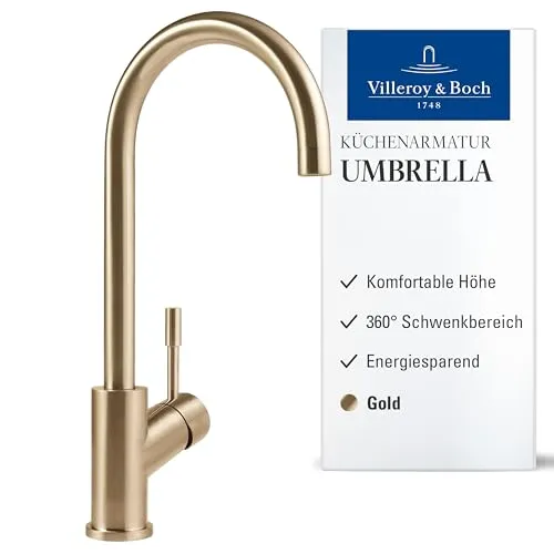Villeroy & Boch Umbrella Gold Hochdruckarmatur von Villeroy & Boch