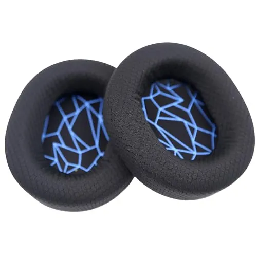 INF Ohrpolster für StelSeries Arctis 3/5/7 Kopfhörer Ear Pads Schwarz/Weiß 1 Paar