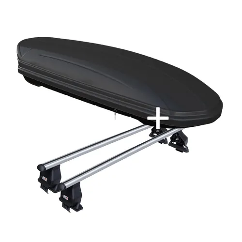 Dachbox MAA320L matt+Dachträger Tema für Mercedes G W464 5Tür ab 18 Alu