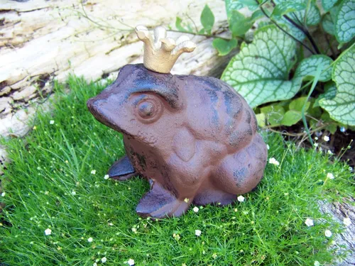 Produktbild Froschkönig Türstopper Gusseisen NEU Gartenfigur Gartendeko Landhausstil